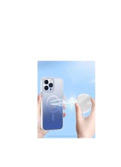 Magic Mask Ultra-Thin Anti-Fall Anti-Scratch Anti-Yellow Silicone Protective Cover, Transparent (6.1 inch). Compatible with iPhone 14 Pro Clear Phone Case. (Blue)  - Image 3