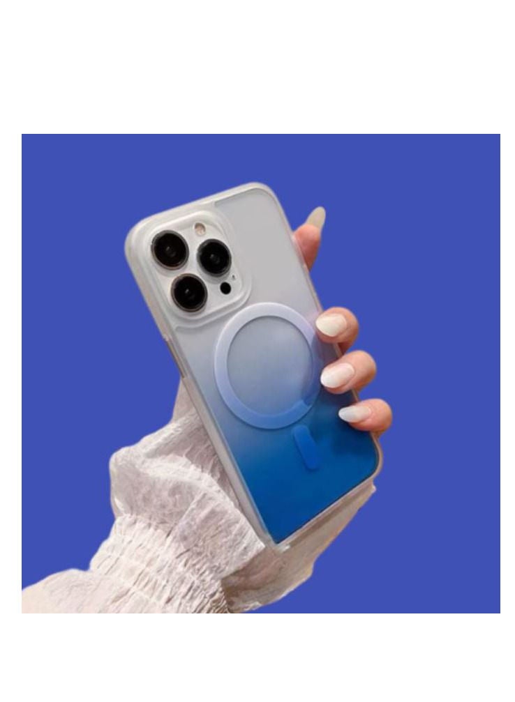 ماجيك ماسك غطاء حماية سيليكون رفيع للغاية مضاد للسقوط ومضاد للخدش ومضاد للخدش أصفر ، شفاف (6.1 بوصة). متوافق مع جراب هاتف iPhone 14 Pro الشفاف. (أزرق) - Image 4