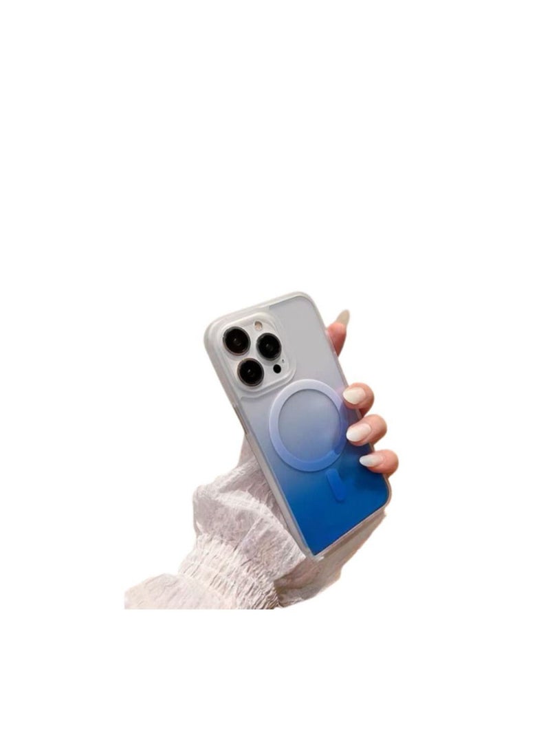 ماجيك ماسك غطاء حماية سيليكون رفيع للغاية مضاد للسقوط ومضاد للخدش ومضاد للخدش أصفر ، شفاف (6.1 بوصة). متوافق مع جراب هاتف iPhone 14 Pro الشفاف. (أزرق) - Image 1