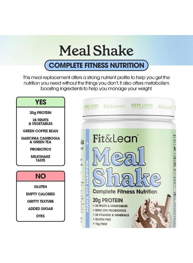 Fit & Lean Fit & Lean Meal Shake, Fat Burning Meal Replacement, Protein, Fiber, Probiotics, Chocolate, 1lb, 10 Servings Per Container - Image 4