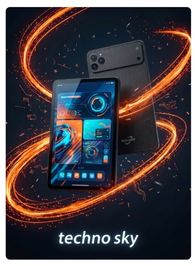  تكنو سكاي تابلت تكنو سكاي TB17 Pro Max شاشة IPS 10.1 بوصة سعة تخزين 1 تيرابايت أسود - Image 3