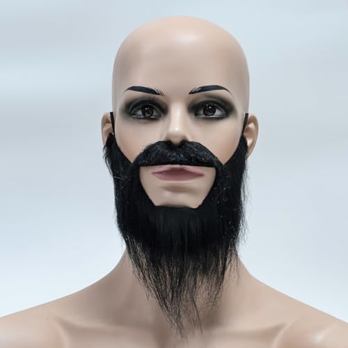 ECYC Funny Halloween Party Fake Beard Moustache Mustache Facial Hair - Image 4