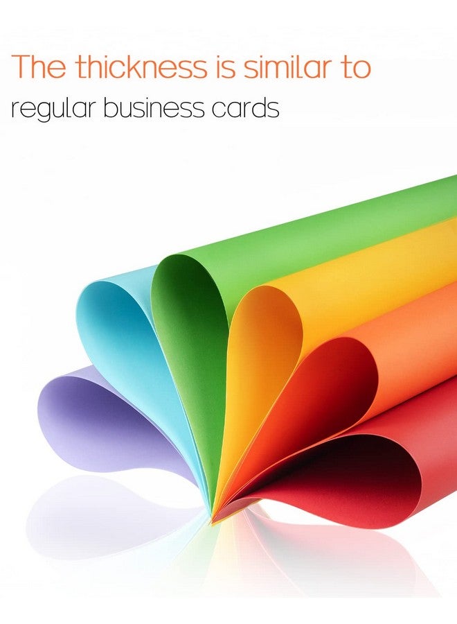 QYH Colored Cardstock 200 Sheets, 8.5” X 11” Cardstock Paper - 20 Assorted Colors, 250 Gsm Card Stock Printer Paper Scrapbooking Supplies For Diy Crafts, Scrapbooking, Card Making  - Image 2