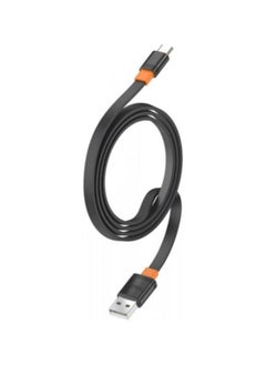 Celebrat CB-33 Portable USB To Type-C Fast Charge And Data Transmission Cable With Flat wire Design And Practical Fits Mobile Phone 3A /480mbps /1M - Black - pzsku/Z7BEBC960092F5196747DZ/45/_/1731409589/e95fb9ff-63a3-4932-8b57-18b9a83ada8a