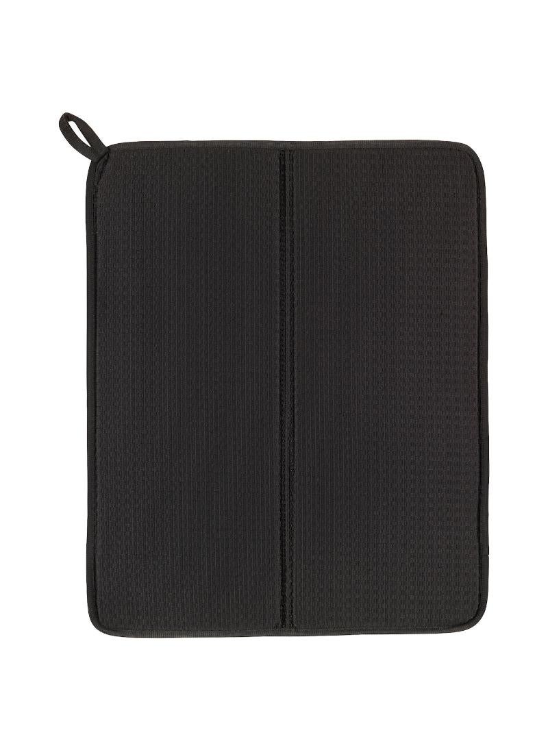 Dark Grey Dish Drying Mat 44X36 Cm Absorbent And Stylish Kitchen Essential