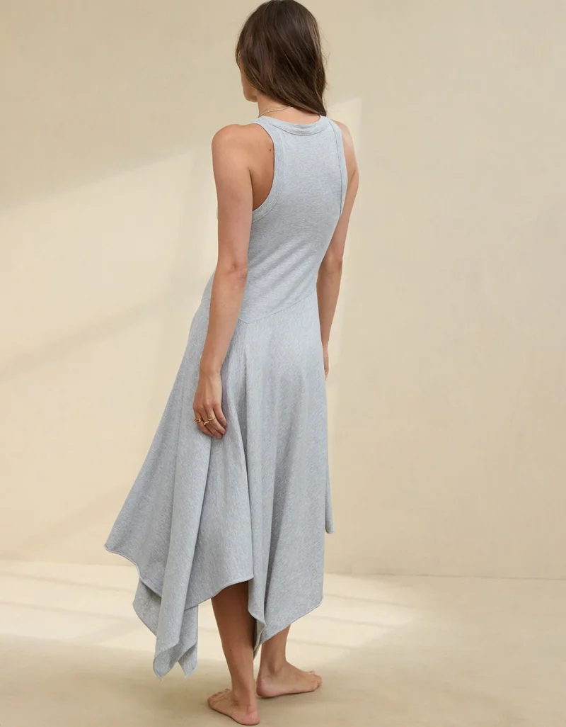 Aerie Aerie Tank Asymmetric Midi Dress