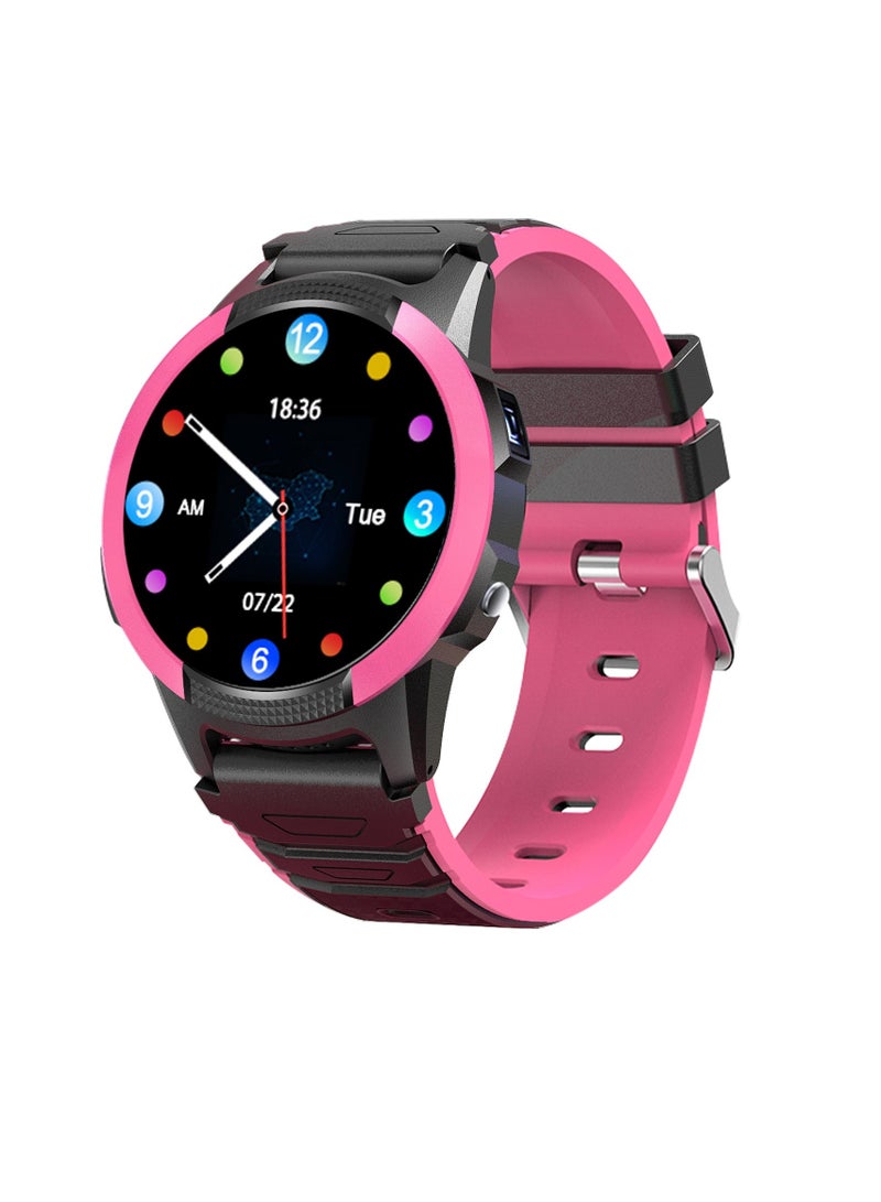 FA56 4G Kids Smartwatch, Waterproof Student Smart Phone Watch, Lightweight And Comfortable GPS Watch With With Call Chat SOS Button Stopwatch, (1pc, Pink) - Image 1