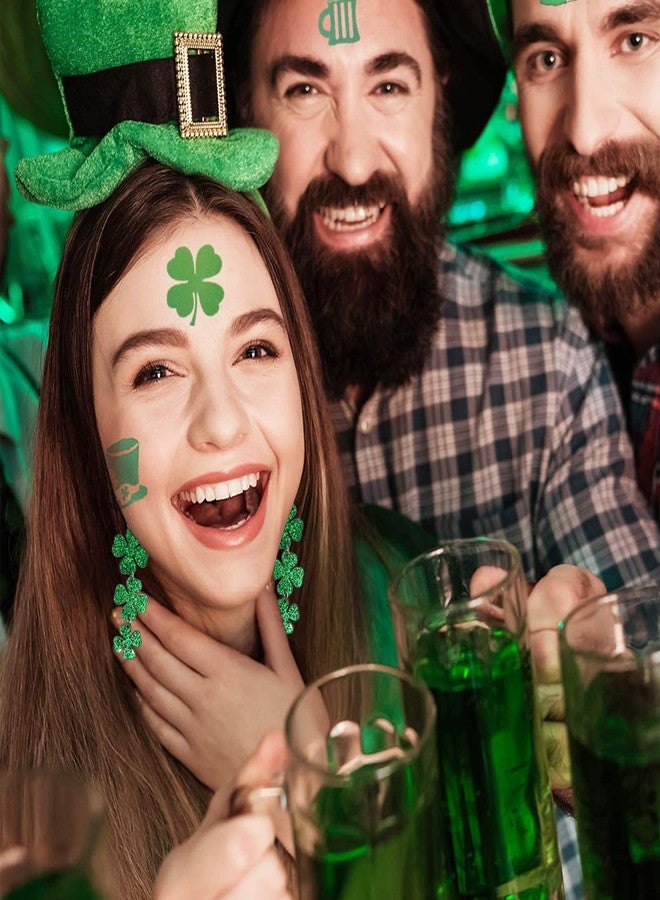 DOLLESS St Patricks Day Earrings Irish Green Hat Clover Dangle Earrings shamrock Holiday Earring for Women - Image 2