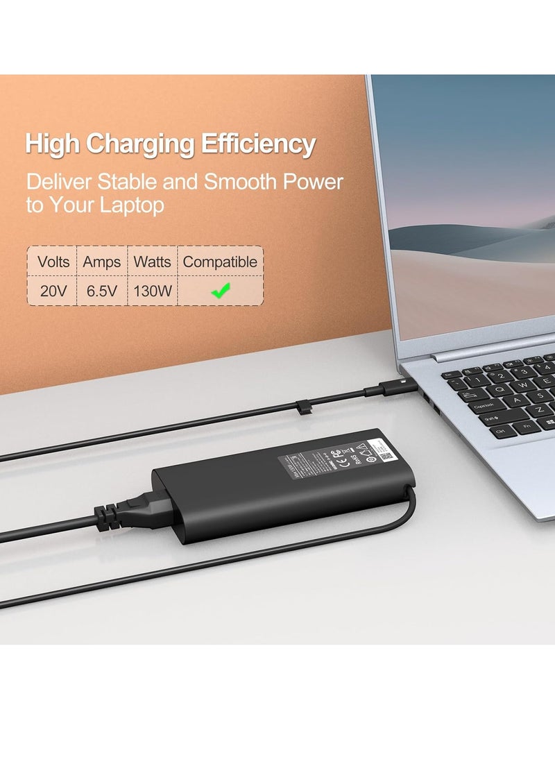 130W USB C Laptop Charger for Dell XPS 15, 16, 17, Precision, Latitude, and More - AC Adapter - Image 5
