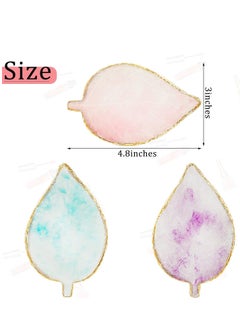 Nail Art Palettes, Nail Mixing Palette Polish Color, Mixing Plate Golden Edge Resin Nail Holder, Nail Art Display Cosmetic Mixing Tools Leaf Shape, Nail Art Gel Nail Polish, 3 Pieces - pzsku/Z7BEBE718B5CAE1F22A83Z/45/_/1717049586/877d0b0f-9904-431e-b7c7-050363219e74