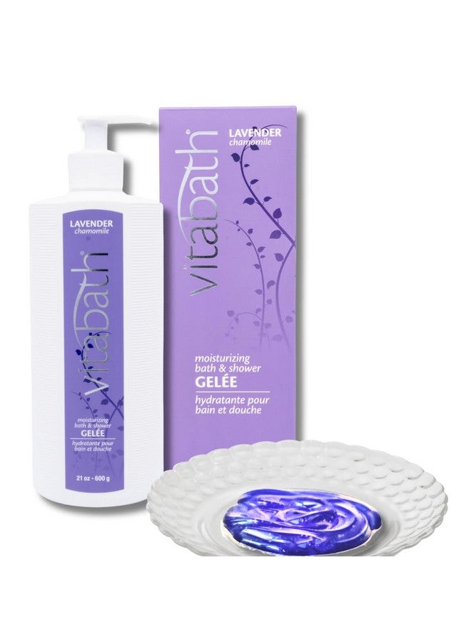 Vitabath Lavender Chamomile Moisturizing Bath & Shower Gel Wash Calming & Hydrating Botanical Skin-Softening Skincare, Body Cleanser & Foaming Gelee - 21 Oz - Image 4