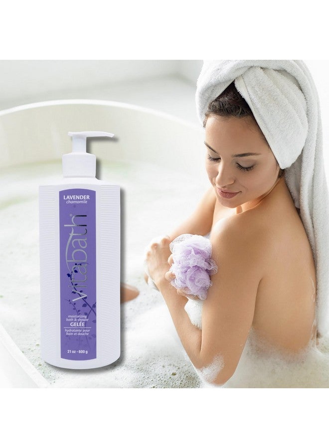 Vitabath Lavender Chamomile Moisturizing Bath & Shower Gel Wash Calming & Hydrating Botanical Skin-Softening Skincare, Body Cleanser & Foaming Gelee - 21 Oz - Image 2