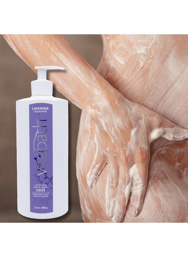 Vitabath Lavender Chamomile Moisturizing Bath & Shower Gel Wash Calming & Hydrating Botanical Skin-Softening Skincare, Body Cleanser & Foaming Gelee - 21 Oz - Image 5