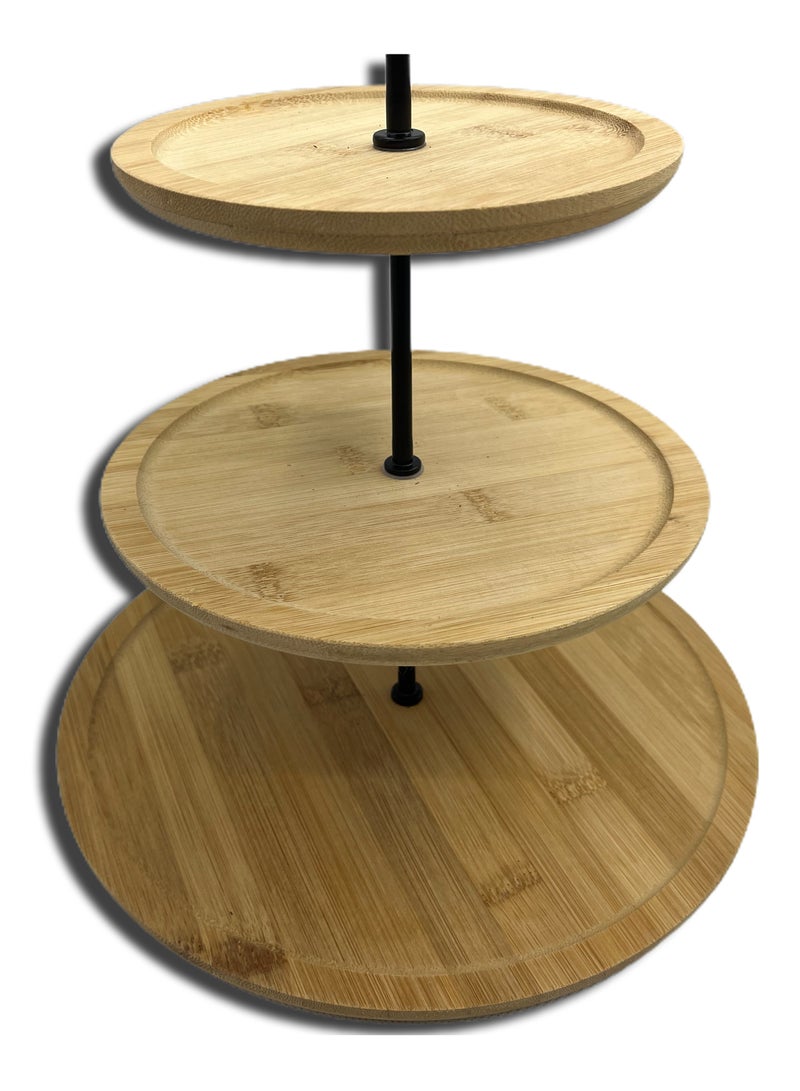 إكسلنت هاوسوير 3-Tier Bamboo Food Stand  - Image 4