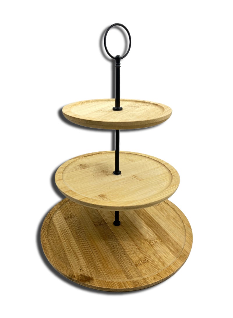 إكسلنت هاوسوير 3-Tier Bamboo Food Stand  - Image 2