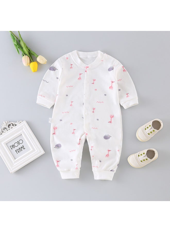 Baby Clothes Baby Spring And Autumn Long Sleeve Jumpsuit Newborn 0-3 Years Old Men's Treasure Women's Treasure Pure Cotton Hassel Climbing Wear