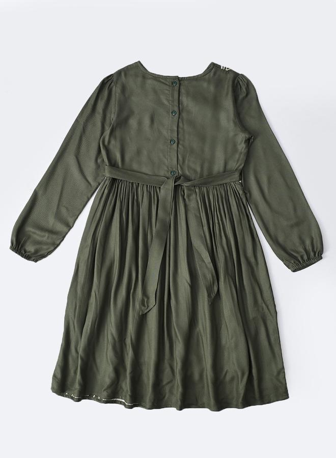 BELLA MODA Embroidered Longsleeve Dress - Image 3