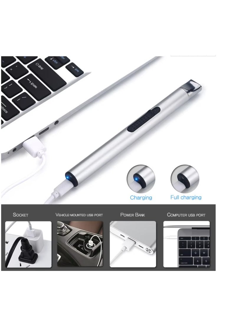 ولاعة شموع كهربائية قابلة لإعادة الشحن عبر USB - مقاومة للرياح، بدون لهب، وصديقة للبيئة  - Image 3