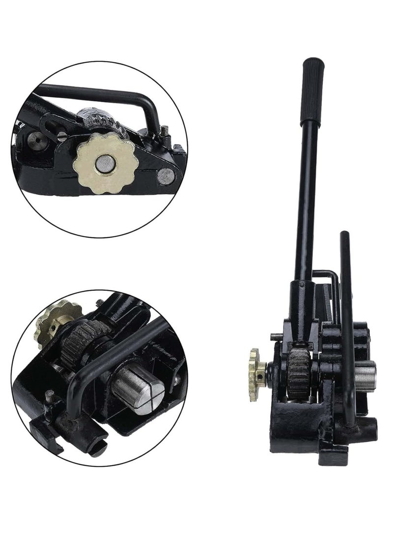 Rubik Steel Strapping Tensioner Cutter & Sealer Tool for 13-19mm Width & 0.8mm or Less Thickness, Heavy Duty Pallet Packaging Steel Banding Tool - Image 3