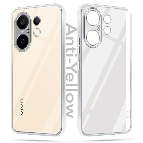 Jkobi Lifetime Anti-Yellow Clear Back Cover Case for Vivo X200 FE (Sleek Hard Crystal | Shockproof and Camera Protection) - Image 1