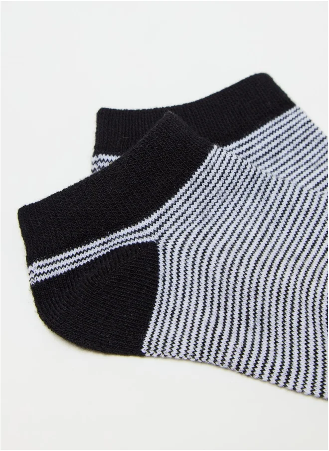 او في اس Five-pair pack short socks in organic cotton