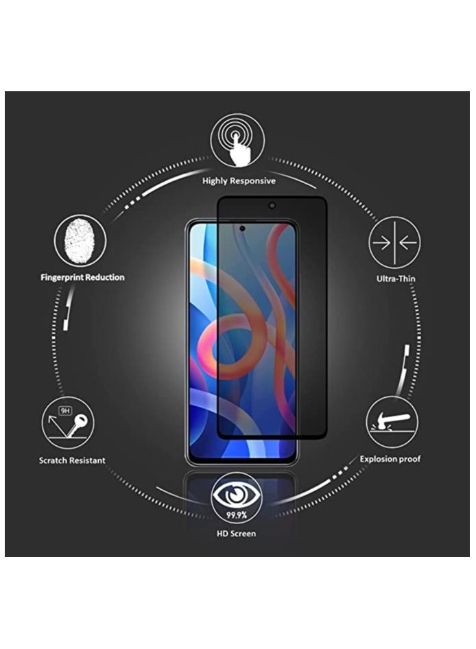 Screen protector compatible with Xiaomi Redmi Note 12 Pro Screen Protector Tempered Glass (Privacy)