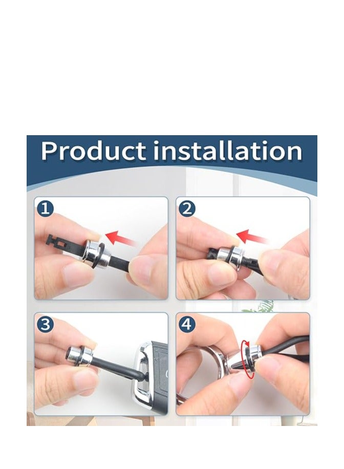 OUYoo نسيج ألياف أويو الكربونية TPU لغلاف حافظة المفاتيح من فورد مناسب لمستكشف فورد إيدج الاندماج موستانج الهروب لينكولن 164-R8149 المفتاح الذكي (ذهب) - Image 4