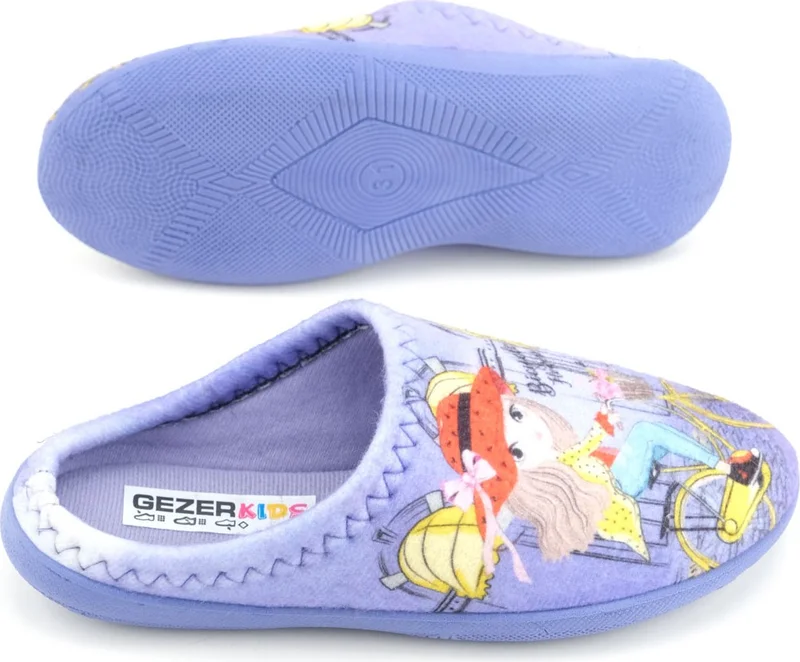 جيزر Girls Winter Design Comfortable Silent Sole Gondola Home Garden Slippers