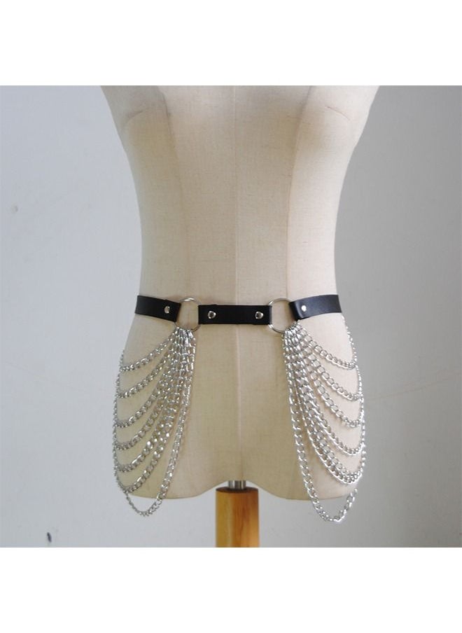 Generic - Leather Layered Belly Body Chain - Image 1
