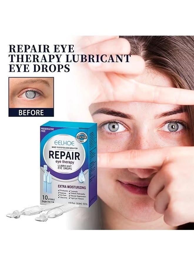إيلهو 10 قطرات العين الطبيعية غير مشحم ، الملحق التغذية العين ، وتخفيف التعب العين ، وجعل العين تبدو أكثر إشراقا - Image 2