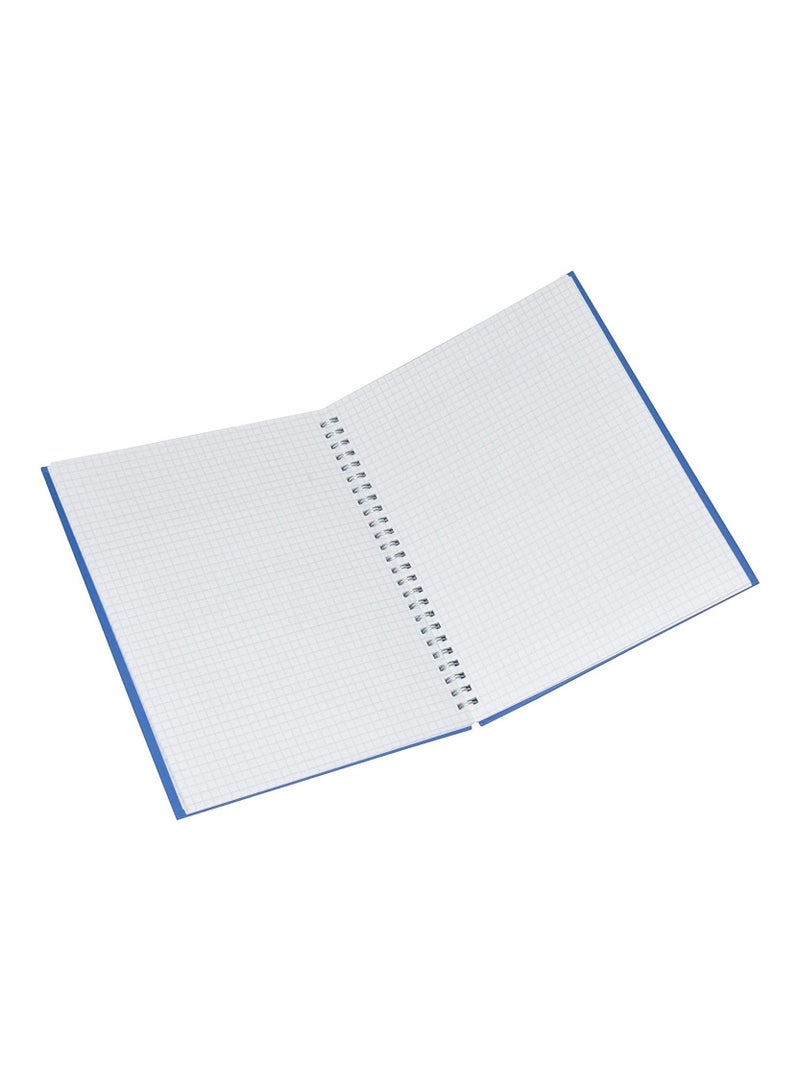 FIS كتب مخطوطات FIS بخطوط مربعة مقاس 5 مم مع حلزونية، (عبوة من 5 قطع × 96 ورقة) 2 كراسة، مقاس 9 × 7 بوصة - FSMN972Q5MSB - Image 2