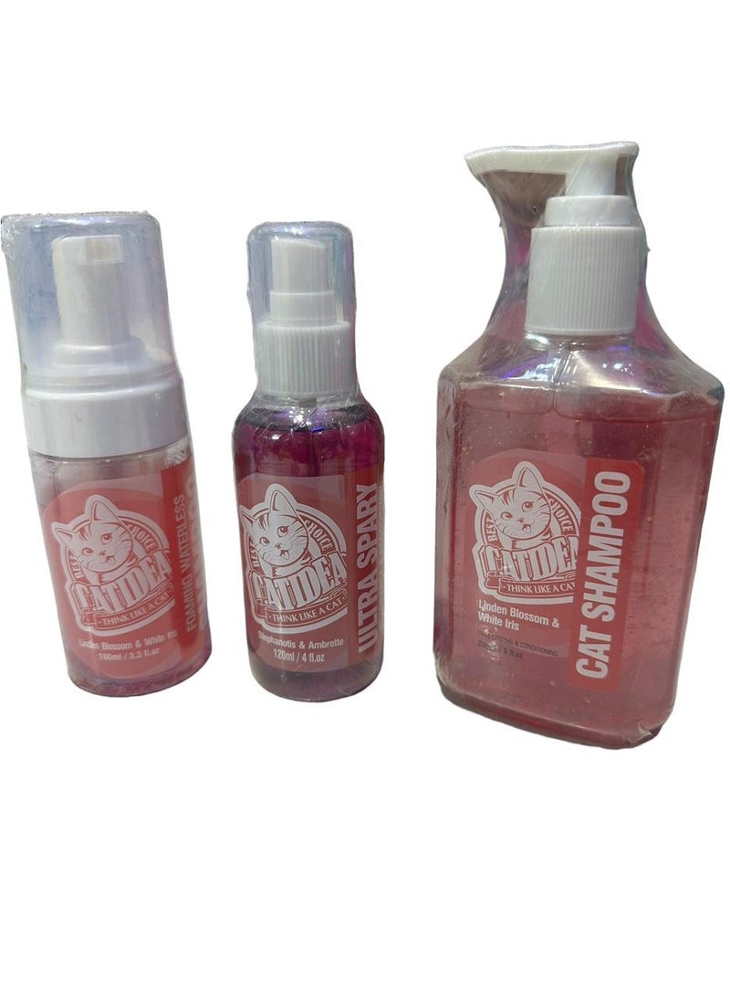 CATIDEA - Hygiene kit for cats with the scent of linden and iris - Image 1