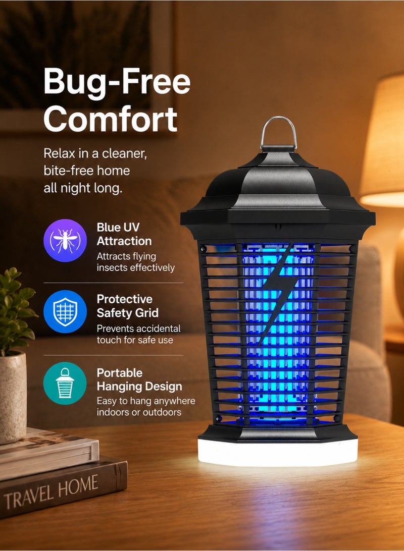 Pomefar Indoor Outdoor Electric Insect Killer, Powerful IPX4 Waterproof Mosquito Fly Zapper, Bug Zapper Suitable for Home, Garden, Patio, Backyard, Camping - Image 2