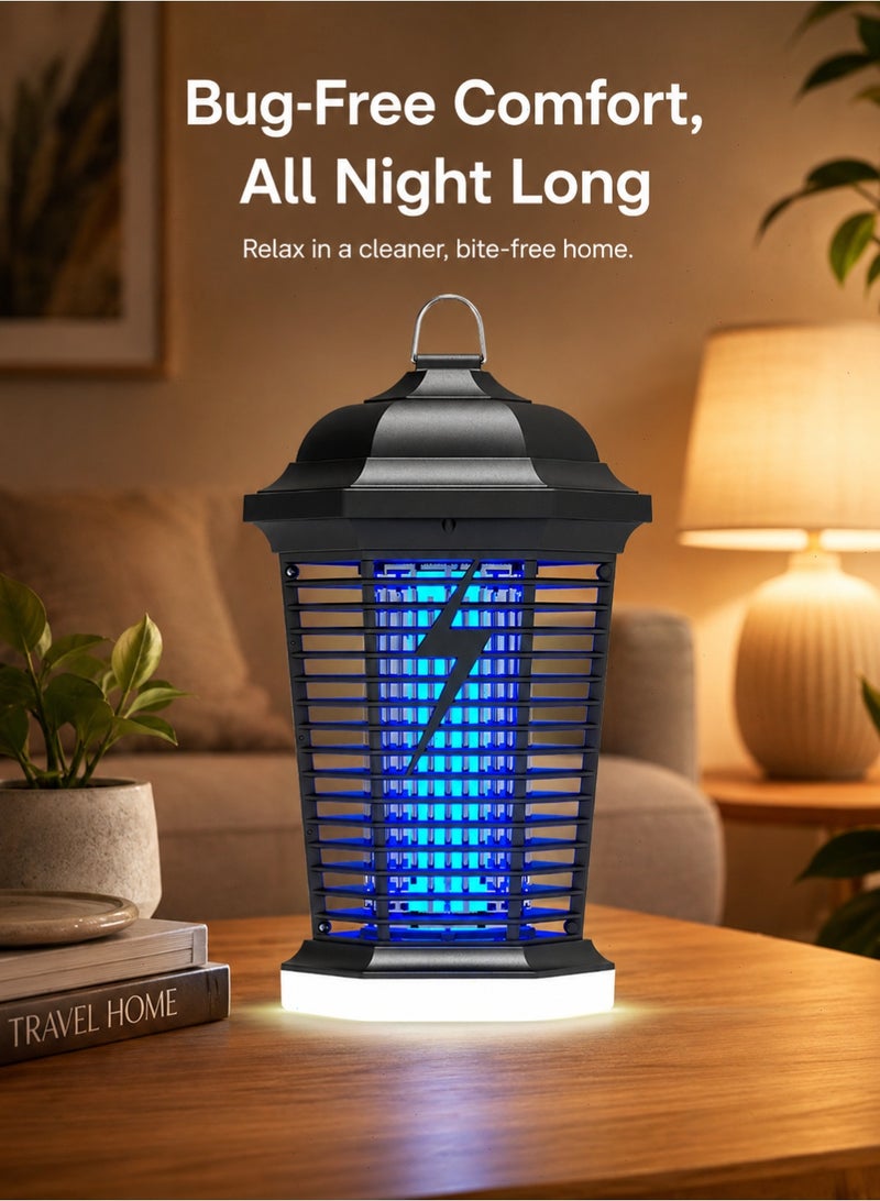 Pomefar Indoor Outdoor Electric Insect Killer, Powerful IPX4 Waterproof Mosquito Fly Zapper, Bug Zapper Suitable for Home, Garden, Patio, Backyard, Camping - Image 1