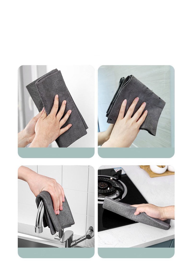 هومستر 【5 قطع منديل سحري】 مخصص لتنظيف الزجاج سميك بدون خطوط أو آثار ماء | مقاس 30سم×30سم | ألياف دقيقة ناعمة | امتصاص فائق للماء | متعدد الاستخدامات للتنظيف والتلميع | للزجاج/المرايا/الستانلس ستيل/السيراميك | أساسيات تنظيف المنزل | تنظيف متعدد الاستخدامات بكفاءة - Image 3