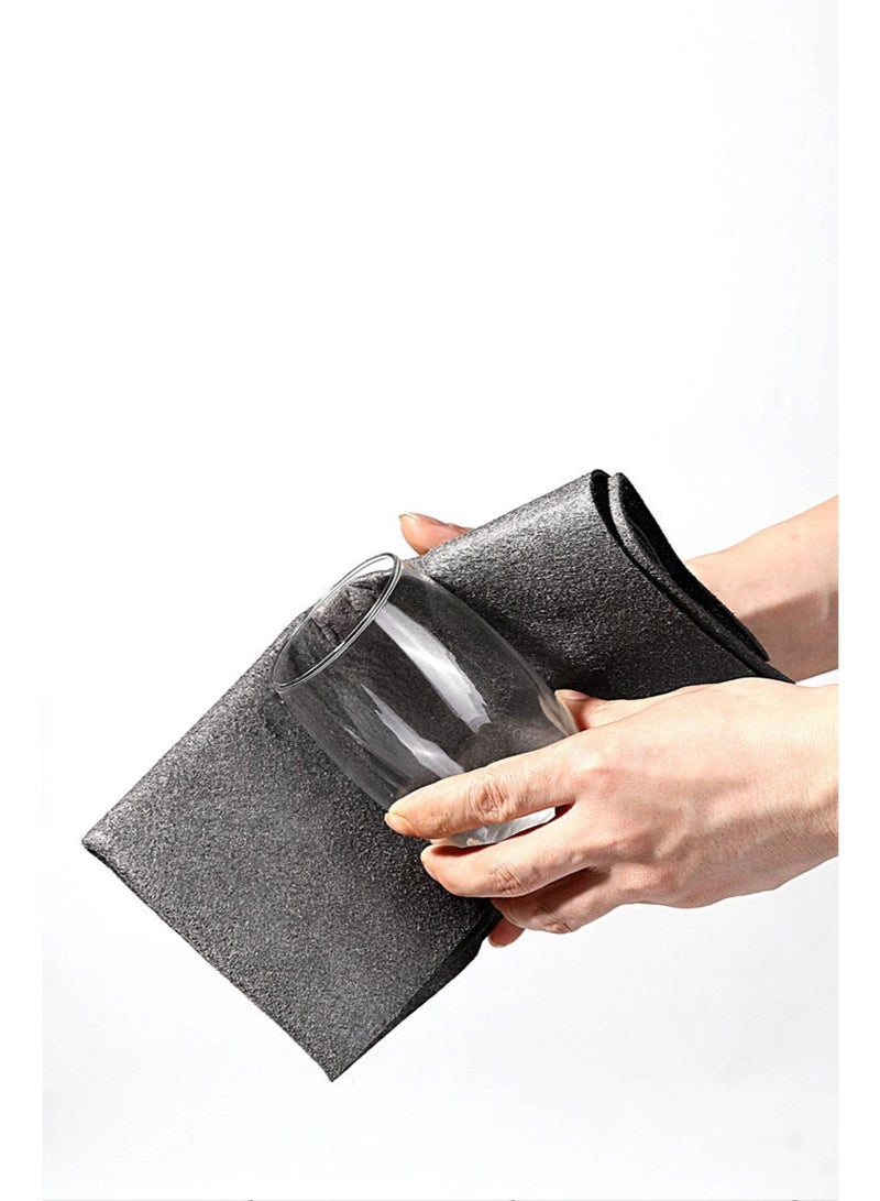 هومستر 【5 قطع منديل سحري】 مخصص لتنظيف الزجاج سميك بدون خطوط أو آثار ماء | مقاس 30سم×30سم | ألياف دقيقة ناعمة | امتصاص فائق للماء | متعدد الاستخدامات للتنظيف والتلميع | للزجاج/المرايا/الستانلس ستيل/السيراميك | أساسيات تنظيف المنزل | تنظيف متعدد الاستخدامات بكفاءة - Image 5