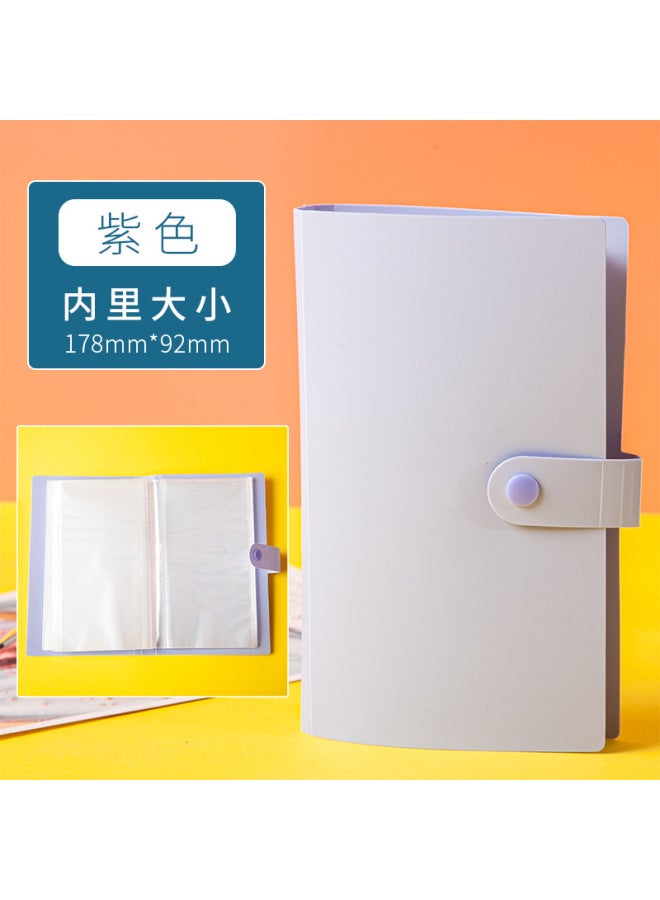 Olga Portable Banknote Collection Book Coin Collection Book Commemorative Banknote Coin Collection Box Banknote Protection Bag - Image 1