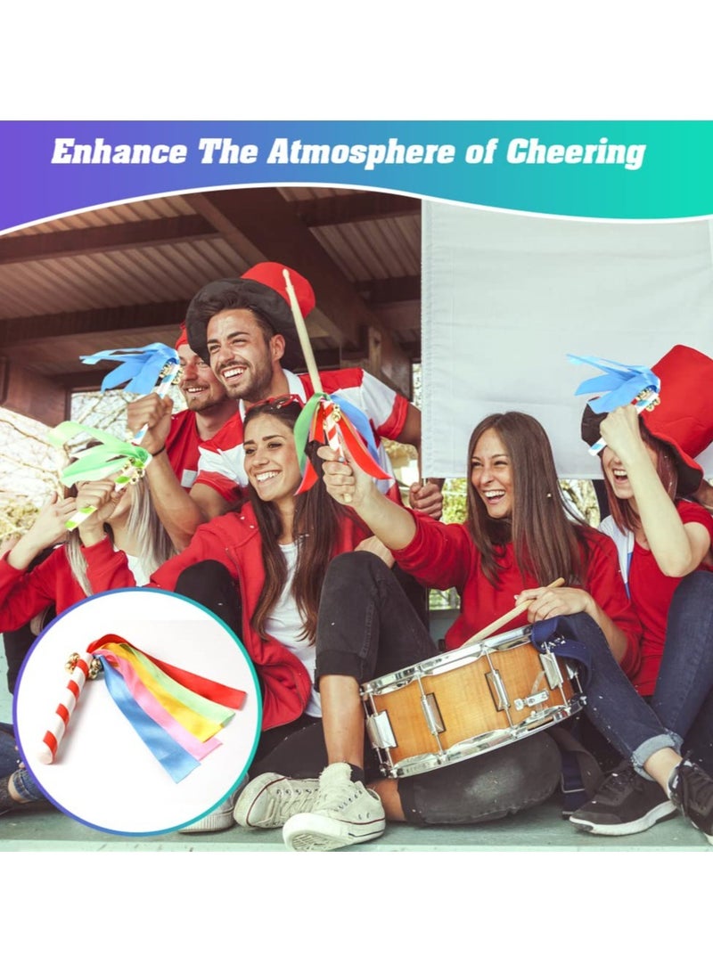 Excefore Cheering Sticks, 4 PCS Thunder Sticks Cheerleading Cheering Sticks, for Sports Cheers Ball Dance Basketball Football Noisemakers - Image 4