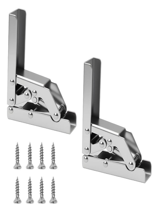 Serplex® 90° Cabinet Door Hinges, Flip-up/Flip-down Closet Door Hinges, Slow Closing Heavy Duty Metal Hinges for Folding Shelf, Cabinet, Closet, Universal Soft Close Lift-up Support Hinges - Image 1