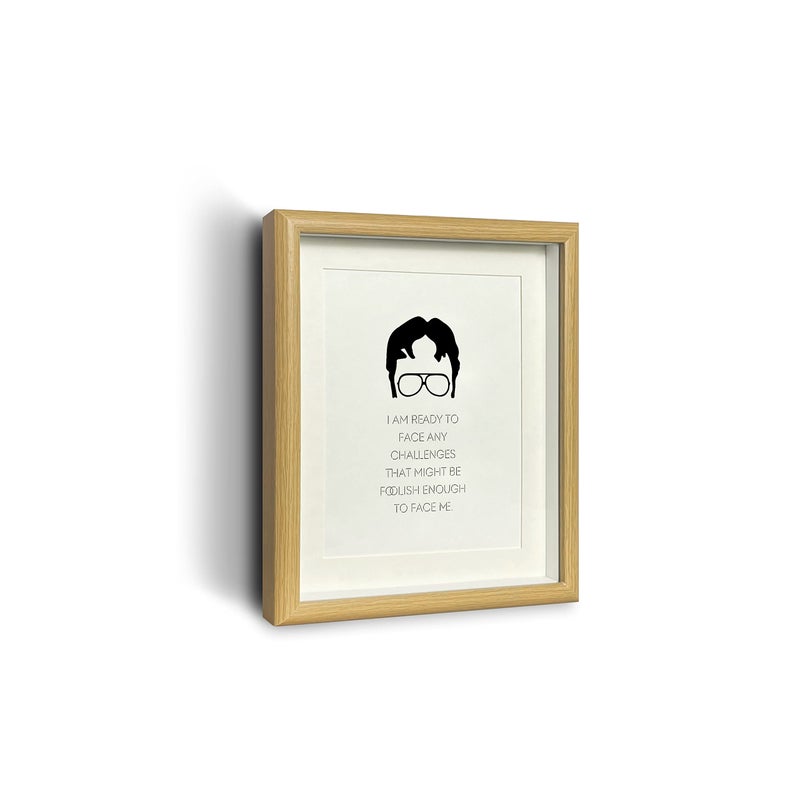 Time Roaming The Office Merchandise Motivational Photo Frame Wall Art The Office Quote Poster for Coworker  Friend or The Office TV Show Fans  (8"" X 10"") - Image 1