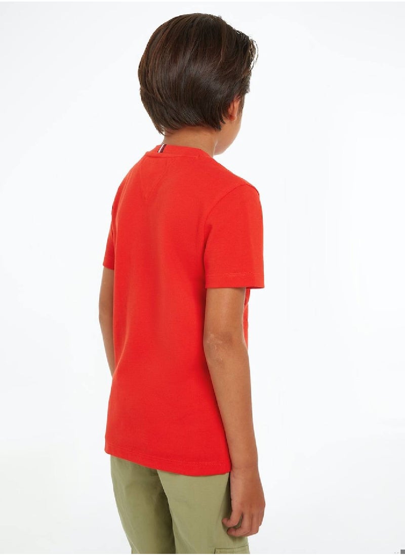 TOMMY HILFIGER Hilfiger Monotype Archive Crest Logo Embroidery T-Shirt  - Image 3