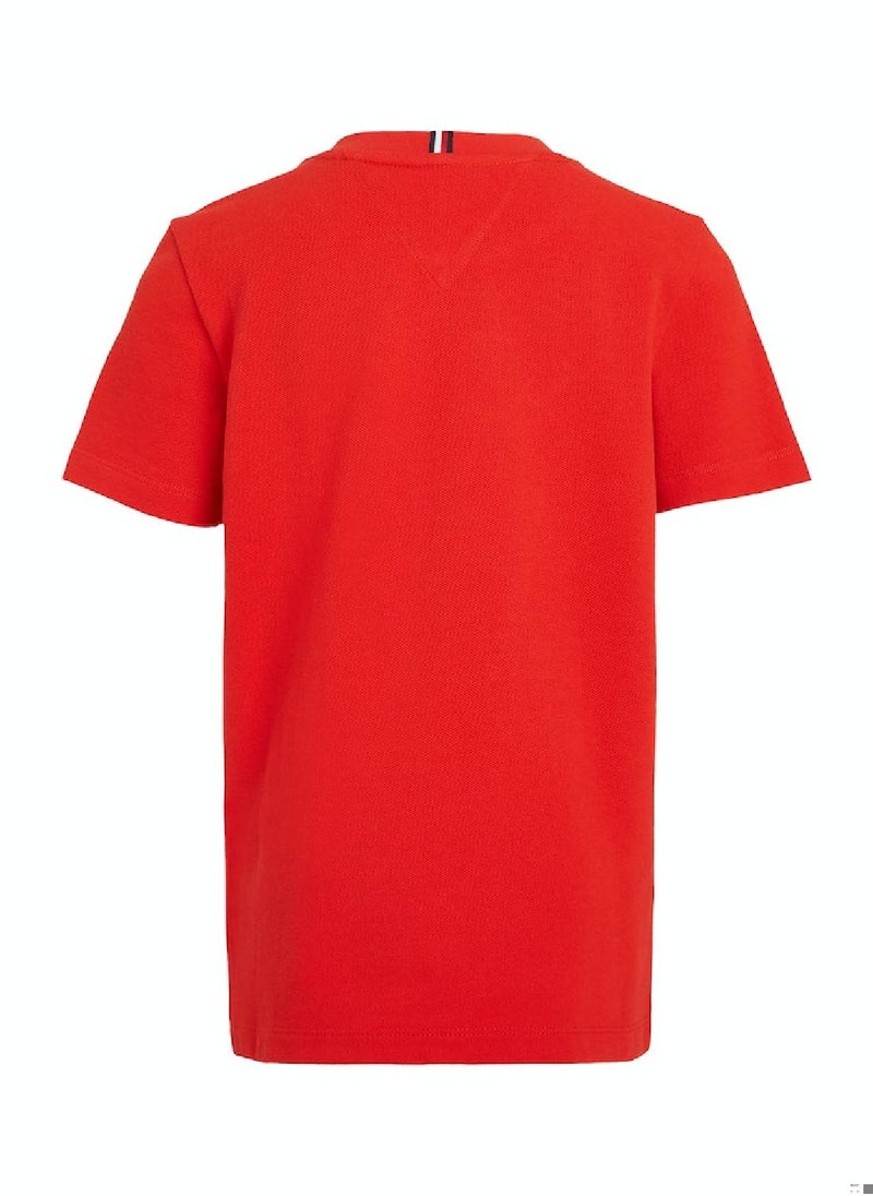 TOMMY HILFIGER Hilfiger Monotype Archive Crest Logo Embroidery T-Shirt  - Image 4