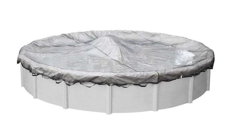 Robelle 18 ft Heavy Duty Leaf Net Winter Pool Cover for Above Ground Pools, 3 ft Overlap (21 ft Cover Size), Standard Net, 4-Year Warranty, Style: 4418 - Image 2