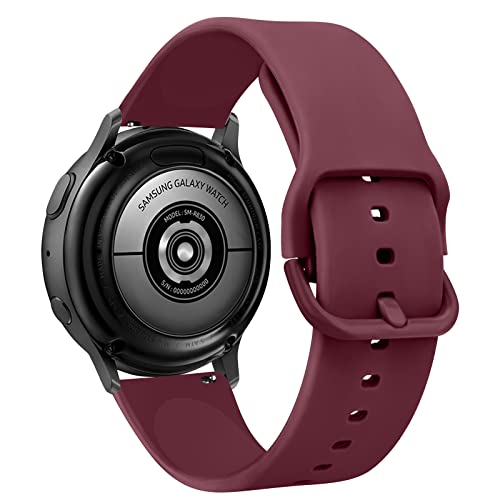 Tobfit 18mm Silicone Watch Strap Compatible for Titan, Timex, Casio, Sonata etc, Quick Release Sport Loop Colorful Strap,Wine red - Image 1