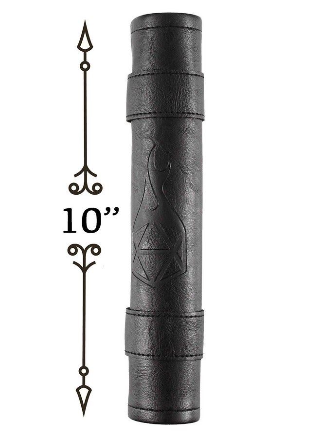 Forged Dice Co. Forged Dice Co Scroll Dice Tray And Rolling Mat With Zippered Dice Holder Storage Pouch Holds Up To 14 Metal Or Plastic Polyhedral Dice Compatible With Dnd And Dungeons & Dragons Game Dice  - Image 4