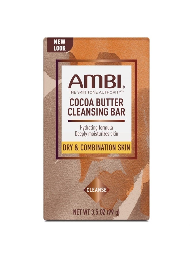 ambi Cleansing Bar Soap Cocoa Butter 3.5oz (3 Pack) - Image 1
