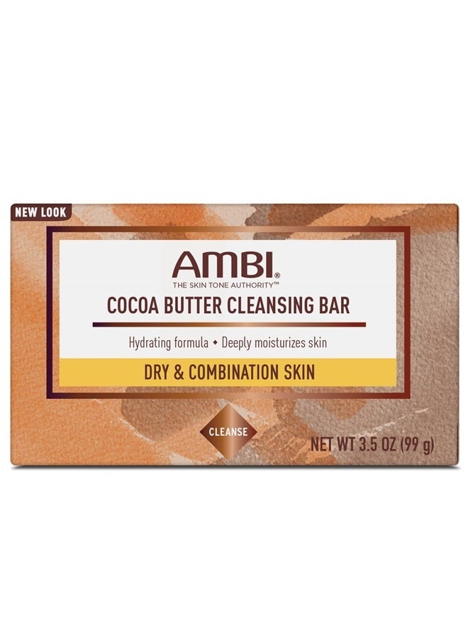 ambi Cleansing Bar Soap Cocoa Butter 3.5oz (3 Pack) - Image 2