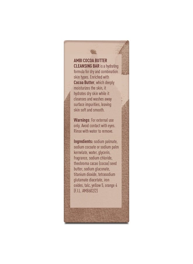 ambi Cleansing Bar Soap Cocoa Butter 3.5oz (3 Pack) - Image 3