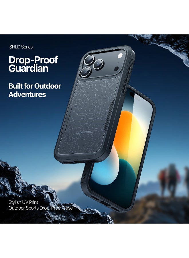 DUX DUCIS iPhone 17 Pro Magnetic Case DUX DUCIS SHLD Series 10FT Drop Protection PC + TPU Phone Cover - Contour Pattern - Image 3