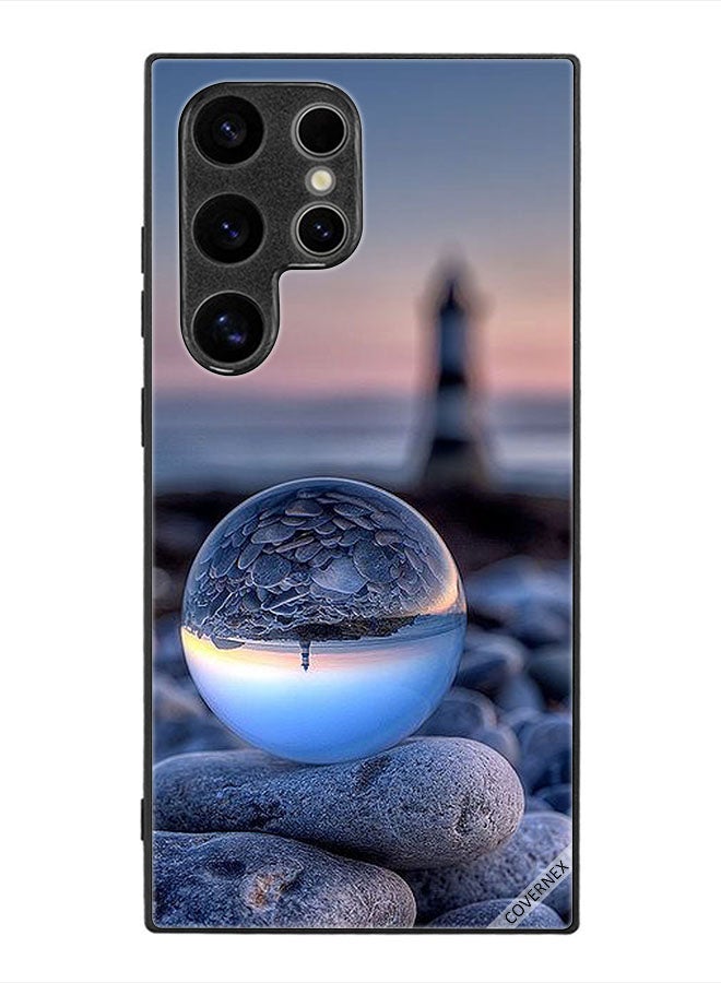 Covernex غطاء حماية لهاتف سامسونج جالكسي S24 الترا تصوير رائع للطبيعة في زجاج دائري - Image 1